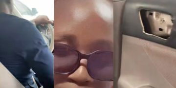 Terrifying Uber Ride: Lady Panics After Discovering Broken Door Lock Mid-Trip [VIDEO]