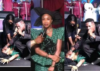 Tonto Dikeh Testifies of Deliverance From 27-Year Smoking Addiction and Masturbation as Pastor Jerry Lays Hands on Her [VIDEO]