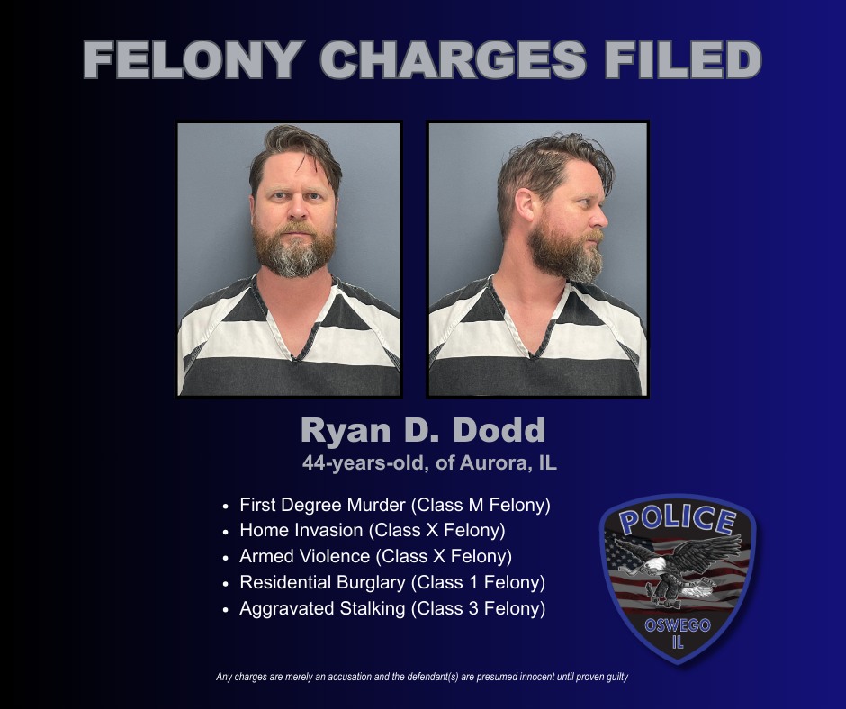 Aurora Man Charged with Murder of Ex-Wife in Oswego Home Invasion