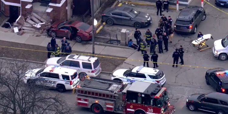 Vehicle Crashes Into West Side House Near Amoco Gas Station