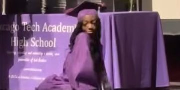 High School Withholds Chicago Graduate's Diploma After Stage Split Goes Viral